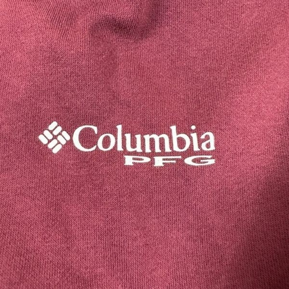 Columbia PFG Texas A&M Aggies Fish Flag Hoodie Mens Medium Maroon Pullover NEW - Picture 5 of 8